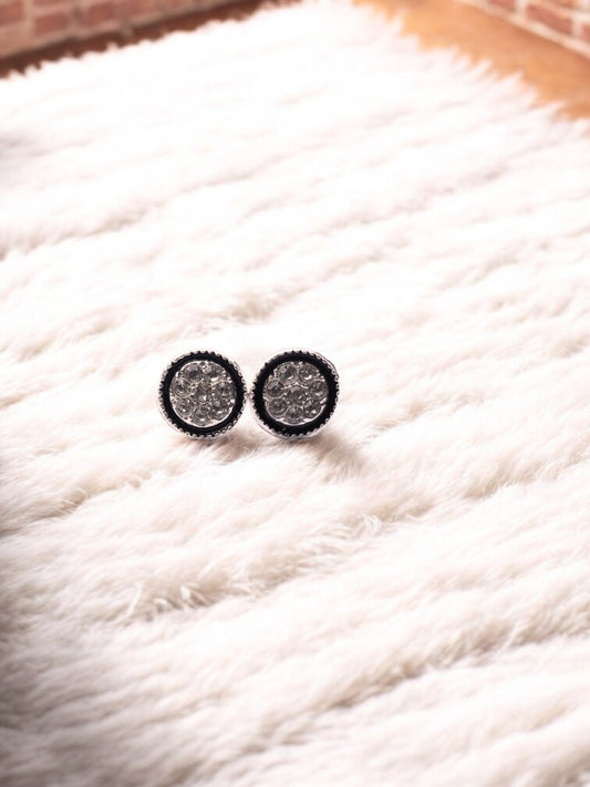 Luxury Black Crystal  Earrings