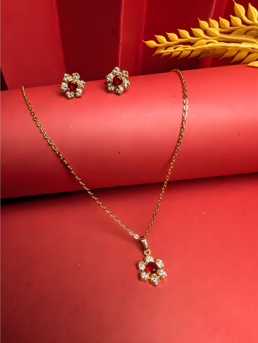 Radiant Blossom Necklace Set