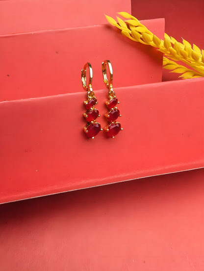 Elegant Midnight Drop Earrings