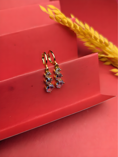 Elegant Midnight Drop Earrings